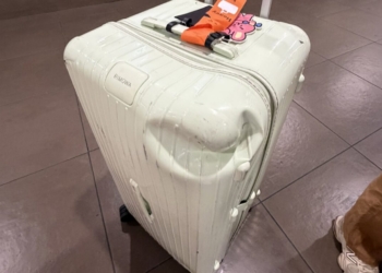 The corner was crushed, the structure deformed, and the damage looked exactly like the kind of abuse checked luggage experiences every day.